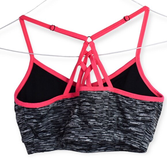 SO Sports Bra M Womens Adjustable Caged Back Polyester Blend Activewear - Picture 3 of 9